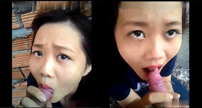 Người yêu liếm cậu bé ở vườn sau nhà